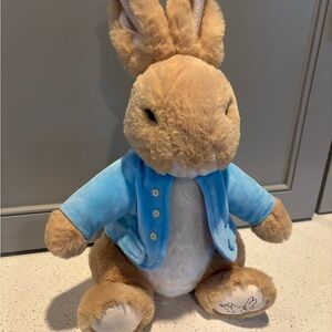 Peter Rabbit Plush Toy with Blue Jacket
